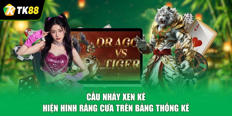 Cầu nhảy xen kẽ hiện hình răng cưa trên bảng thống kê