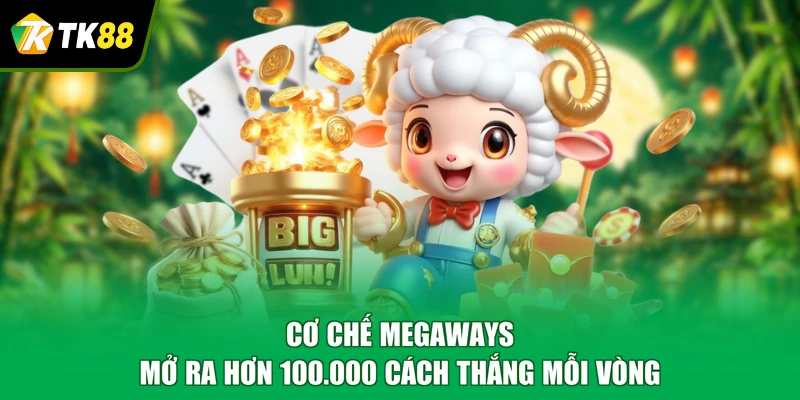 Cơ chế Megaways mở ra hơn 100.000 cách thắng mỗi vòng