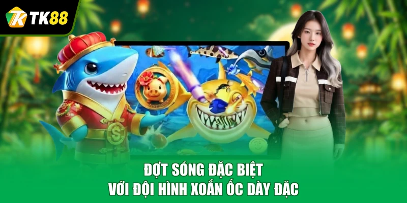 Đợt sóng đặc biệt với đội hình xoắn ốc dày đặc