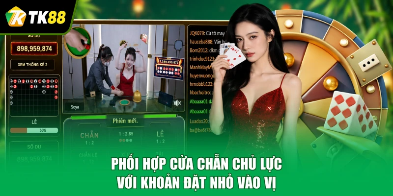 Phối hợp cửa chẵn chủ lực với khoản đặt nhỏ vào vị