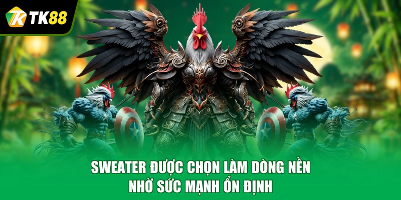 Sweater được chọn làm dòng nền nhờ sức mạnh ổn định