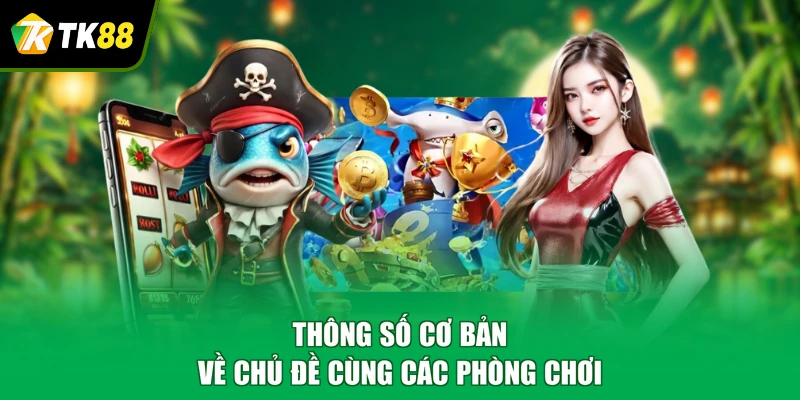 Thông số cơ bản về chủ đề cùng các phòng chơi